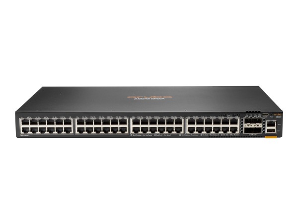 HPE Aruba 6300F - Switch - L3 - managed - 48 x 10/100/1000 + 4 x 1 Gigabit / 10 Gigabit / 25 Gigabit