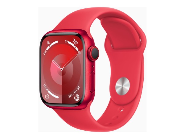 Apple Watch Series 9 (GPS + Cellular) - (PRODUCT) RED - 41 mm - Red Aluminium - intelligente Uhr mit