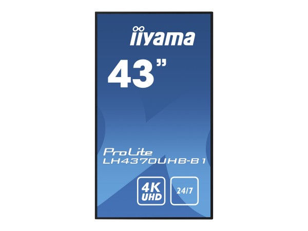 iiyama ProLite LH4370UHB-B1 - 109 cm (43") Diagonalklasse (108 cm (42.5") sichtbar) LCD-Display mit