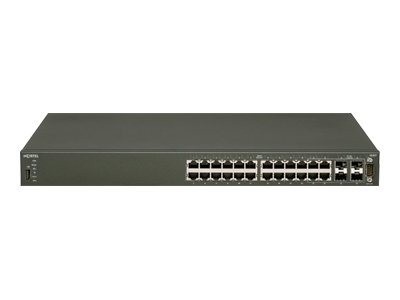 Nortel Ethernet Routing Switch 4524GT - Switch - managed - 24 x 10/100/1000 + 4 x Shared SFP - Deskt