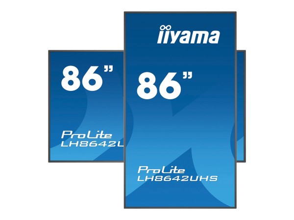 iiyama ProLite LH8642UHS-B3 - 218 cm (86") Diagonalklasse (217 cm (85.6") sichtbar) LCD-Display mit