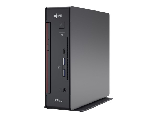 Fujitsu ESPRIMO Q7010 - Mini-PC - Core i7 10700T / 2 GHz - RAM 16 GB - SSD 512 GB - NVMe - DVD Super