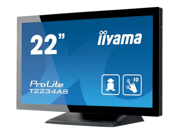Iiyama ProLite T2234AS-B1 - Kiosk - 1 RK3288 / 1.8 GHz - RAM 2 GB - SSD - eMMC 16 GB - Mali-T760 MP4