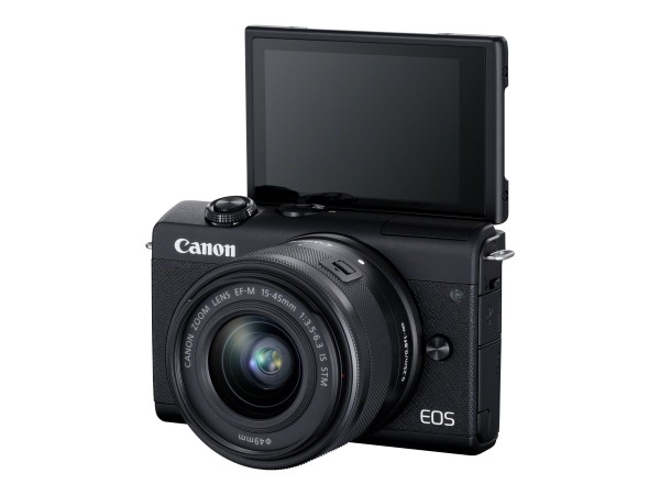 Canon EOS M200 - Digitalkamera - spiegellos - 24.1 MPix - APS-C - 4K / 25 BpS - 3x optischer Zoom EF