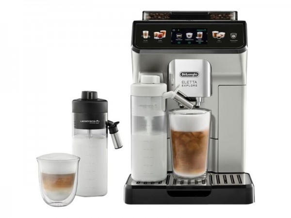 De'Longhi Eletta Explore ECAM450.55.S - Automatische Kaffeemaschine mit Cappuccinatore - 19 bar - Si