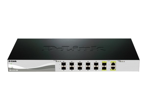 D-Link Web Smart DXS-1210-12SC - Switch - managed - 10 x 10 Gigabit SFP+ + 2 x C 10 G-Bit SFP+ - Des