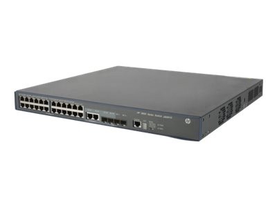 HPE 3600-24-PoE+ v2 EI - Switch - L3 - managed - 24 x 10/100 (PoE+) + 4 x Gigabit SFP + 2 x 1000Base