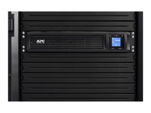 APC Smart-UPS C - USV (Rack - einbaufähig) - Wechselstrom 230 V - 600 Watt - 1000 VA - USB, serial -