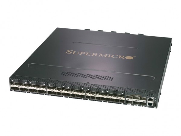 Supermicro SuperSwitch SSE-F3548SR - Switch - L3 - managed - 48 x 1/10/25 Gigabit SFP28 + 6 x 40/100