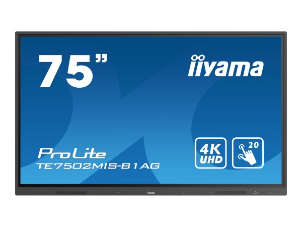 Iiyama ProLite TE7502MIS-B1AG - 190 cm (75") Diagonalklasse LCD-Display mit LED-Hintergrundbeleuchtu