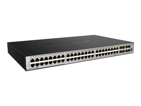 D-Link DGS 3630-52PC - Switch - L3 - managed - 44 x 10/100/1000 (PoE+) + 4 x Kombi-Gigabit-SFP + 4 x