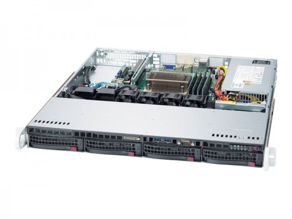 Supermicro SuperServer 5019S-MT - Server - Rack-Montage - 1U - 1-Weg - keine CPU - RAM 0 GB - SATA -