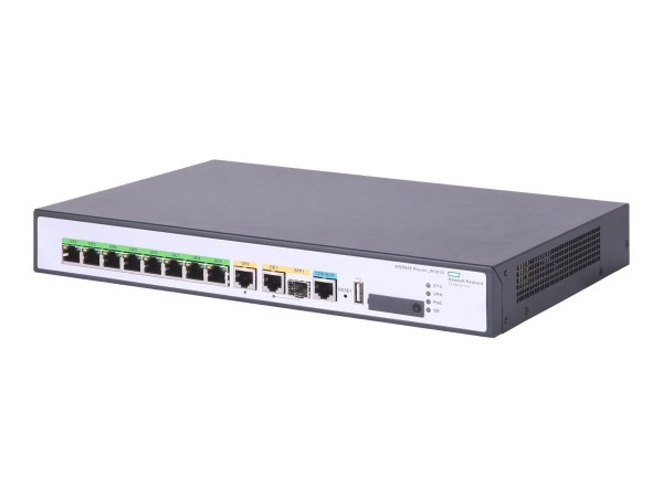 HPE FlexNetwork MSR958 PoE - Router - 8-Port-Switch - GigE - WAN-Ports: 2 - an Rack montierbar