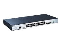 D-Link xStack DGS-3120-24TC - Switch - managed - 20 x 10/100/1000 + 4 x Kombi-SFP - Desktop