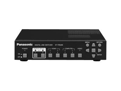 Panasonic ET-YFB200G - Video-/Audio-/Netzwerk-Switch - 2 x Digital Link - Desktop, an Rack montierba