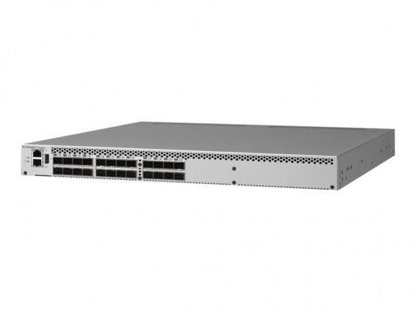 HPE SN3000B 16Gb 24-port/24-port Active Fibre Channel Switch - Switch - 24 x SFP+ - an Rack montierb