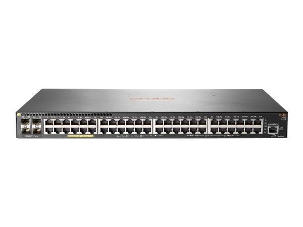 HPE Aruba 2540 48G PoE+ 4SFP+ - Switch - managed - 48 x 10/100/1000 (PoE+) + 4 x 10 Gigabit Ethernet