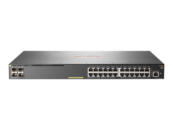 HPE Aruba 2540 24G PoE+ 4SFP+ - Switch - managed - 24 x 10/100/1000 (PoE+) + 4 x 10 Gigabit Ethernet