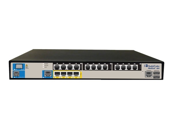 AudioCodes Mediant 800B E-SBC - Redundant - VoIP-Gateway - GigE - 1U (Packung mit 2)