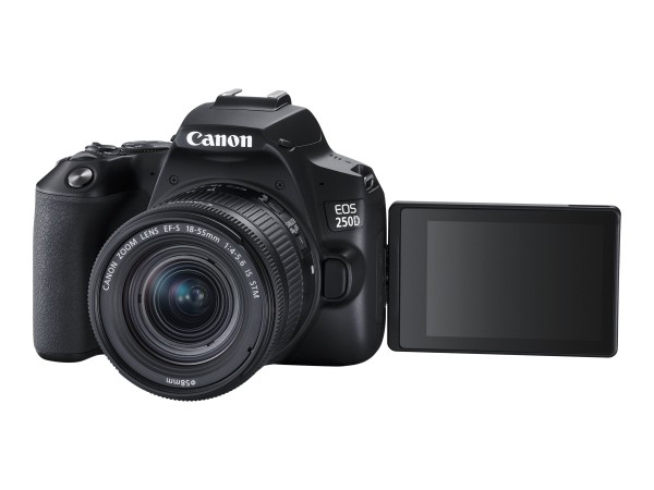 Canon EOS 250D - Digitalkamera - SLR - 24.1 MPix - APS-C - 4K / 25 BpS - 3x optischer Zoom EF-S 18-5