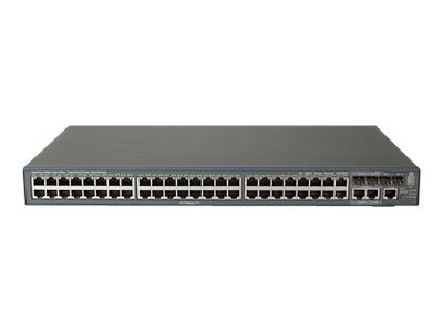 HPE 3600-48 v2 EI - Switch - L3 - managed - 48 x 10/100 + 4 x Gigabit SFP + 2 x 1000Base-T (Kombi) -