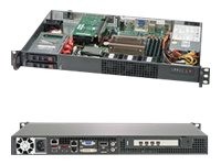 Supermicro SuperServer 1019C-HTN2 - Server - Rack-Montage - 1U - 1-Weg - keine CPU - RAM 0 GB - SATA