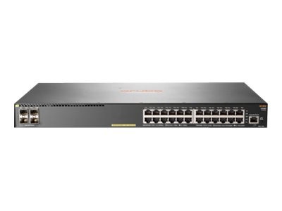 HPE Aruba 2930F 24G PoE+ 4SFP - Switch - L3 - managed - 24 x 10/100/1000 (PoE+) + 4 x Gigabit SFP (U