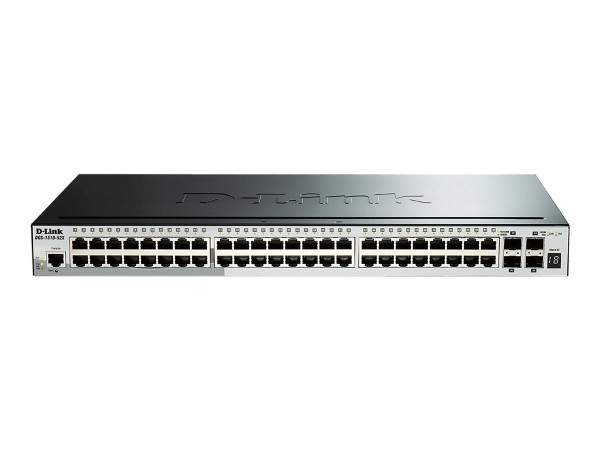 D-Link DGS 1510-52X - Switch - L3 - Smart - 48 x 10/100/1000 + 4 x 10 Gigabit SFP+ - Desktop, an Rac