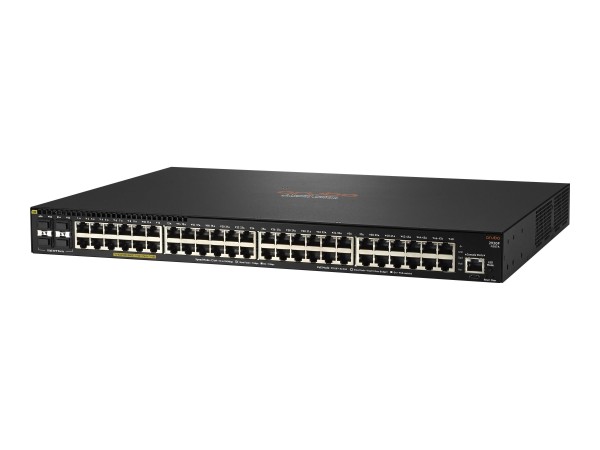 HPE Aruba 2930F 48G PoE+ 4SFP - Switch - L3 - managed - 48 x 10/100/1000 (PoE+) + 4 x Gigabit SFP (U