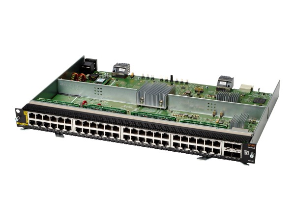 HPE Aruba 6400 48-port 1GbE Class 6 PoE and 4-port SFP56 v2 Module - Switch - L3 - 48 x 10/100/1000