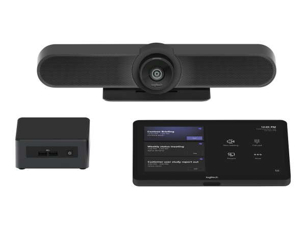 Logitech Small Room with Tap + MeetUp + Intel NUC for Microsoft Teams Rooms TAPMUPMSTINT