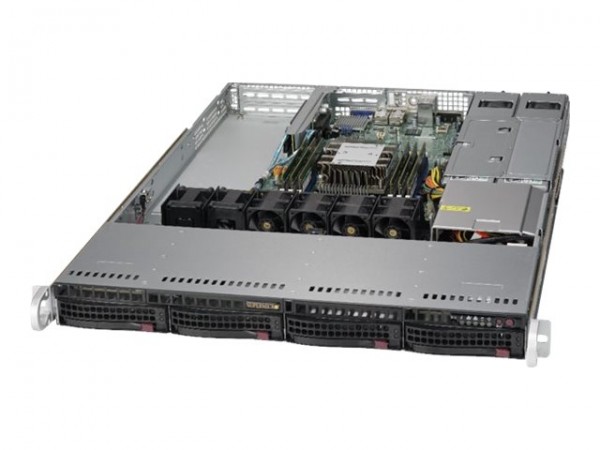Supermicro SuperServer 5019P-WTR - Server - Rack-Montage - 1U - 1-Weg - keine CPU - RAM 0 GB - SATA