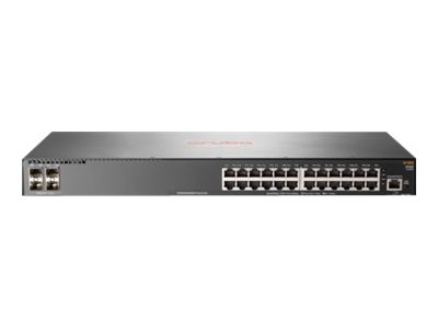 HPE Aruba 2930F 24G 4SFP+ - Switch - L3 - managed - 24 x 10/100/1000 + 4 x 1 Gigabit/10 Gigabit SFP+