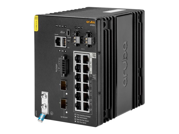 HPE Aruba 4100i - Switch - 8 x 10/100/1000 (PoE Class 4) + 4 x 10/100/1000 (PoE Class 6) + 2 x SFP+